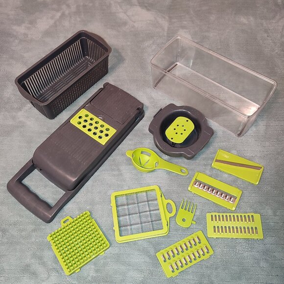 Vegetable Chopper Mandolin Slicer Food Veggie Cheese Grater Cutter Dicer - Picture 2 of 9